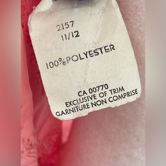 Vintage 80s NuMode Pink Floral Wrap Top Puff Sleeve Maxi Party Dress UK 12 US Sm - Picture 11 of 12